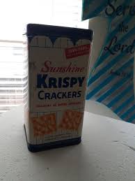 Vintage Sunshine Krispy Saltine Cracker Tin Canister 14-1 ...