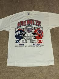 New York Giants Buffalo Bills Vintage 1990's Super Bowl ...
