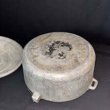 Vintage Hammered 4 1/2 Qt Aluminum Dutch Oven Roasting Pot ...