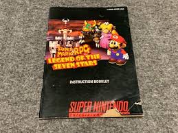 Super Mario RPG Super Nintendo SNES Instruction Booklet ...