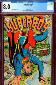 Cedar Chest Comics - Superboy #143 CGC graded 8.0 - Neal ...