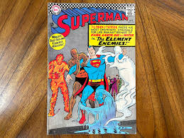 1966 Superman Issue #190, the Element Enemies, Silver Age Comic - Etsy Norway