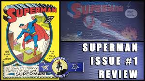 Superman 1 DC Comics 1939 Review Supermans Origins - YouTube
