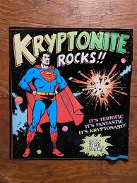 Superman Kryptonite Rocks Black Light Poster 1977 | eBay