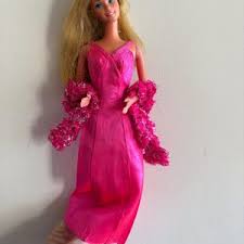 Vintage Mattel 1977 Superstar Barbie Doll With Original Dress, Shoes and Stole #9720 - Etsy