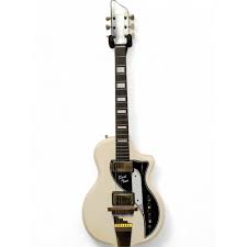 Used Supro 50's dual tone White Solid Body Electric Guitar ...