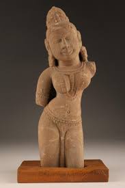 Sold at Auction: Indian Carved Sandstone Female Goddess