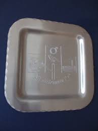 Vintage Kirkuna Sweden Souvenir Travel Metal Tray Dish 6" x ...