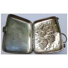 Antique Cherub Angel Sterling Silver Hand Purse. For Sale at ...