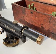 Antique K&E Keuffel & Esser P 5010 survey tool transit with wood case | eBay