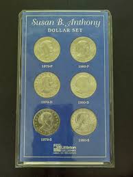 Susan B. Anthony Dollar Complete 2 Year Set 1979-80 P,D,S Littleton Never Opened | eBay