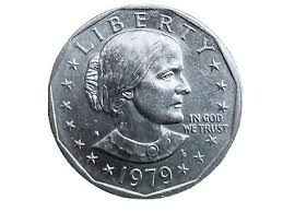 *RARE* Susan B. Anthony 1979-S Dollar Coin Blob Mint Type 1 Brim | eBay