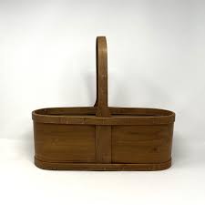 Vintage Shaker Handmade Fixed Handle Bent Wood Carrying ...
