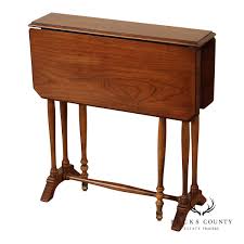 Brandt Furniture Cherry Drop-Leaf Sutherland Side Table