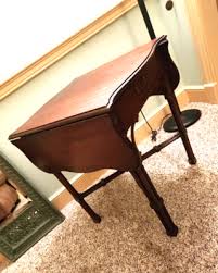 Vintage Drop Leaf Table One-Drawer Side Stand Accent End ...