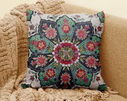 Turkish Floral Woven Pillow Case|decorative Gobelin Tapestry ...