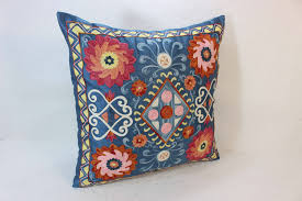 Hand Embroidered Suzani Pillow Cover SP371, Suzani Cushion ...