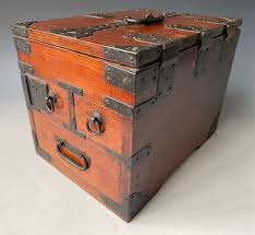 Antique Japanese Calligraphy Box Kakesuzuri Bako Meiji ...