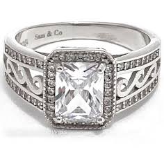 Radiant Cut 3.18CT Lab-Created Diamond Engagement Wedding ...