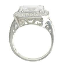 Signity Sterling Silver Princess & Star Cut Cubic Zirconia ...