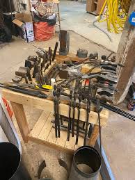 I made a new swage block stand today. : r/Blacksmith