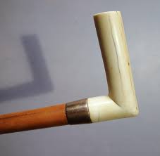 Bastón: café manilla de marfil - Galeria Boireau