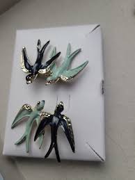 Vintage Swallow Birds Scatter Pins Unsigned | eBay