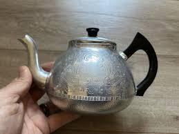 Vintage Swan Brand Aluminum Teapot The Carlton Kettle ...