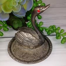 Other | Vintage Swan Trinket Dish Ring Jewelry Holder | Poshmark