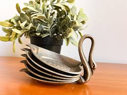 Silver Flashed Swan Trays set of 5 – Portland Revibe