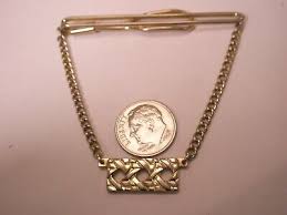Weave Pattern Vintage PENDANT SWANK Tie Bar Clip | eBay