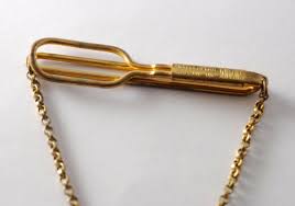 Vintage Swank Gold Plated Brass "whb" Initials on Chain Tie ...