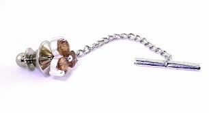 5mm Round Cluster Golden Topaz Gemstone Sterling Silver Tie ...