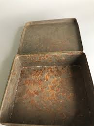 French Antique Tin Can Metal Box Victorian Style Small Container - Etsy