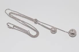 Vintage Circa 1990s 18k Gold Natural Diamond Ball Design ...