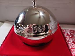 Wallace Sleigh Bell 1989 Christmas Ornament Silver Plate Box ...