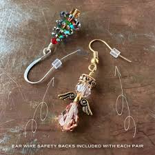 SWAROVSKI CRYSTAL ANGEL EARRINGS - "WINGS OF GOLD" | Suzie Q ...