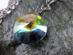 Swarovski Crystal Necklace | Vitrail Rivoli | Rainbow