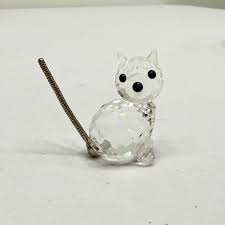 Vintage Swarovski Crystal Cat Figurine: Retired Pet's Corner ...