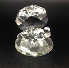 Crystal Oyster With Iridescent Glass Pearl Mounted on a ...