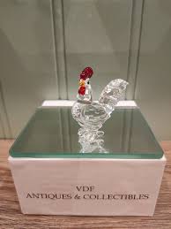 Swarovski Crystal Figurine - Swarovski Cockerel Coloured ...