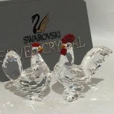 Swarovski Crystal COCKEREL & HEN (sold Separately) - Etsy