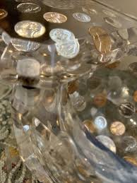 Vintage 1970's MCM Floating Coins Lucite /Acrylic Trinket ...