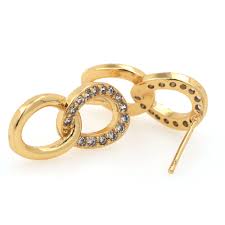 Number Earrings, Simple Earrings, 24k Gold Filled Creative ...