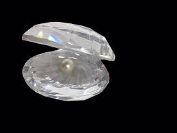 Beautiful SWAROVSKI Crystal Oyster Clam Shell w/ Pearl | eBay