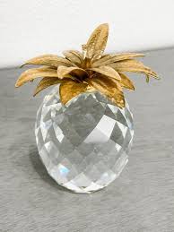 Swarovski Crystal & Gilt 4" Pineapple Figurine Paperweight ...
