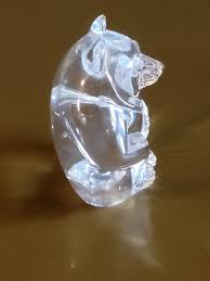 Bear Figurine Paperweight - clear Unbrand | eBay