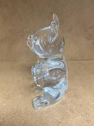 DAUM CRYSTAL FRANCE TEDDY BEAR GLASS FIGURINE | Mercari