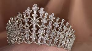 Swarovski Crystal Crown Bride to Be Tiara Silver Headpiece ...