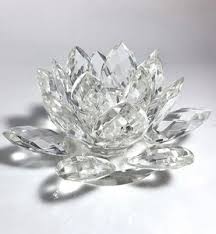 Shannon Crystal Lotus Candle Holder | eBay
